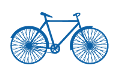 gif bicicletta noleggio azzurro
